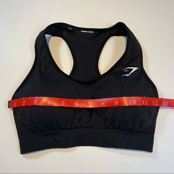Gymshark dark grey Racerback sports bra - Picture 2 of 7